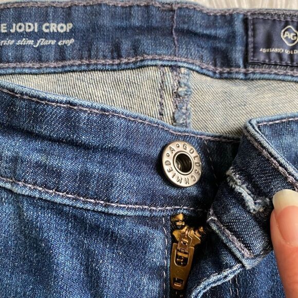 AG Adriano Goldschmied Jeans The Jodi Crop High Rise Slim Flare Skinny Fit 31 R - Picture 7 of 15